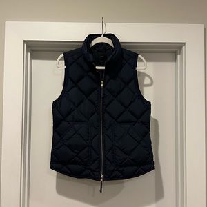 JCrew Navy Puffer Vest